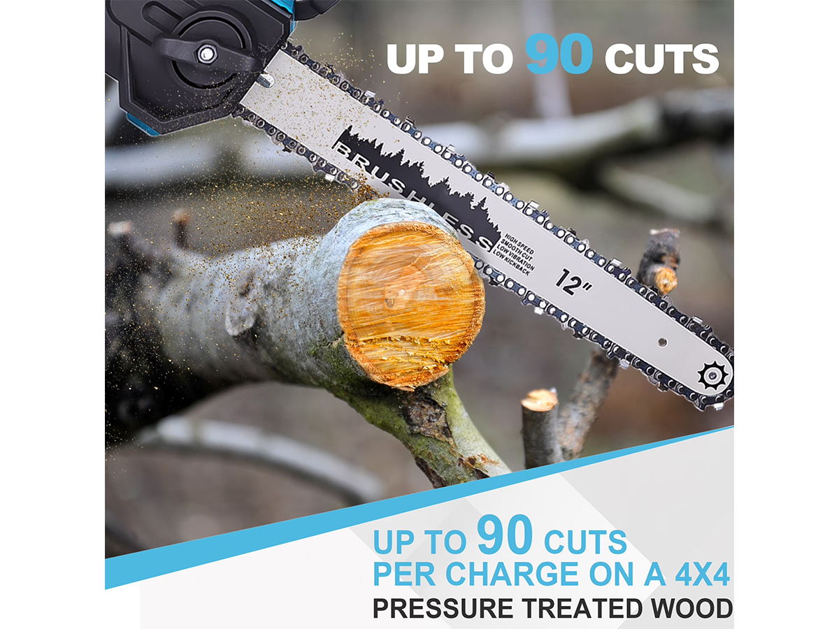 12 Inch Cordless Chain saw 21V Electric Pruning Saw