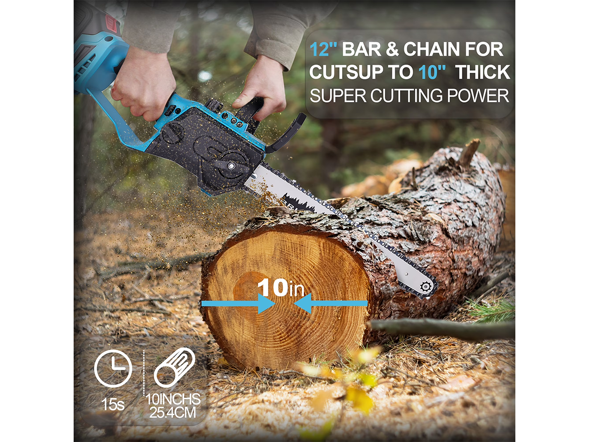 12 Inch Cordless Chain saw 21V Electric Pruning Saw