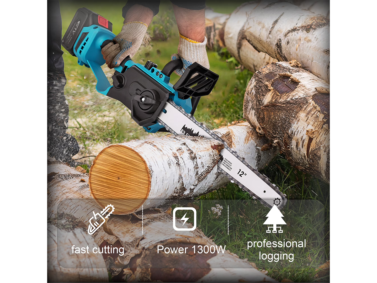 12 Inch Cordless Chain saw 21V Electric Pruning Saw