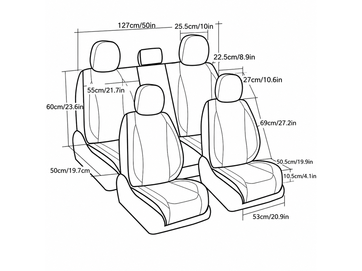 PU Leather Car Seat Cover Set