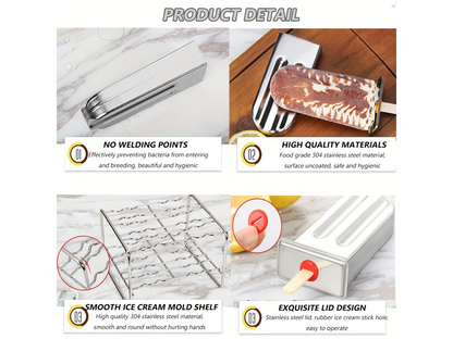 Stainless Steel Popsicle Mold Set