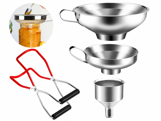 Stainless Steel Kitchen Funnel Set