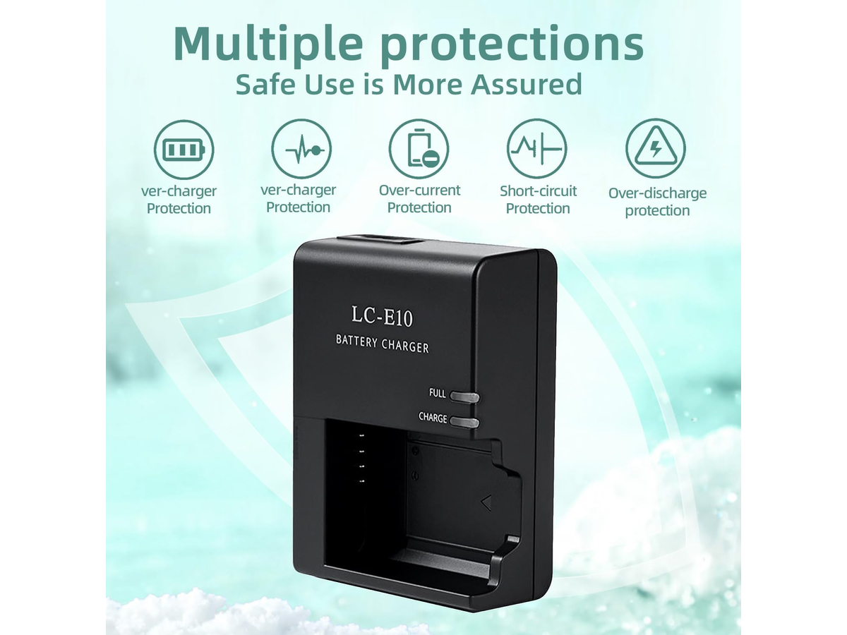 Battery Charger for Canon LP-E10 LC-E10