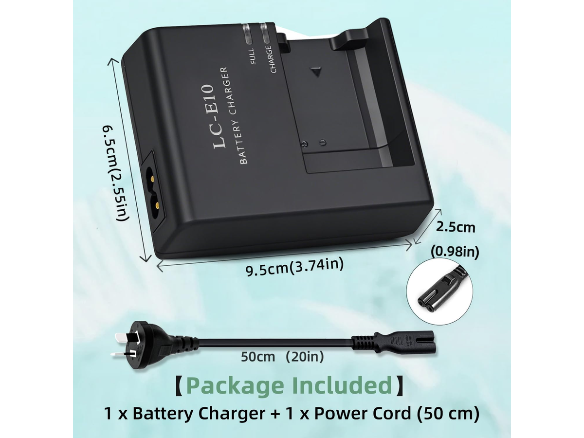 Battery Charger for Canon LP-E10 LC-E10