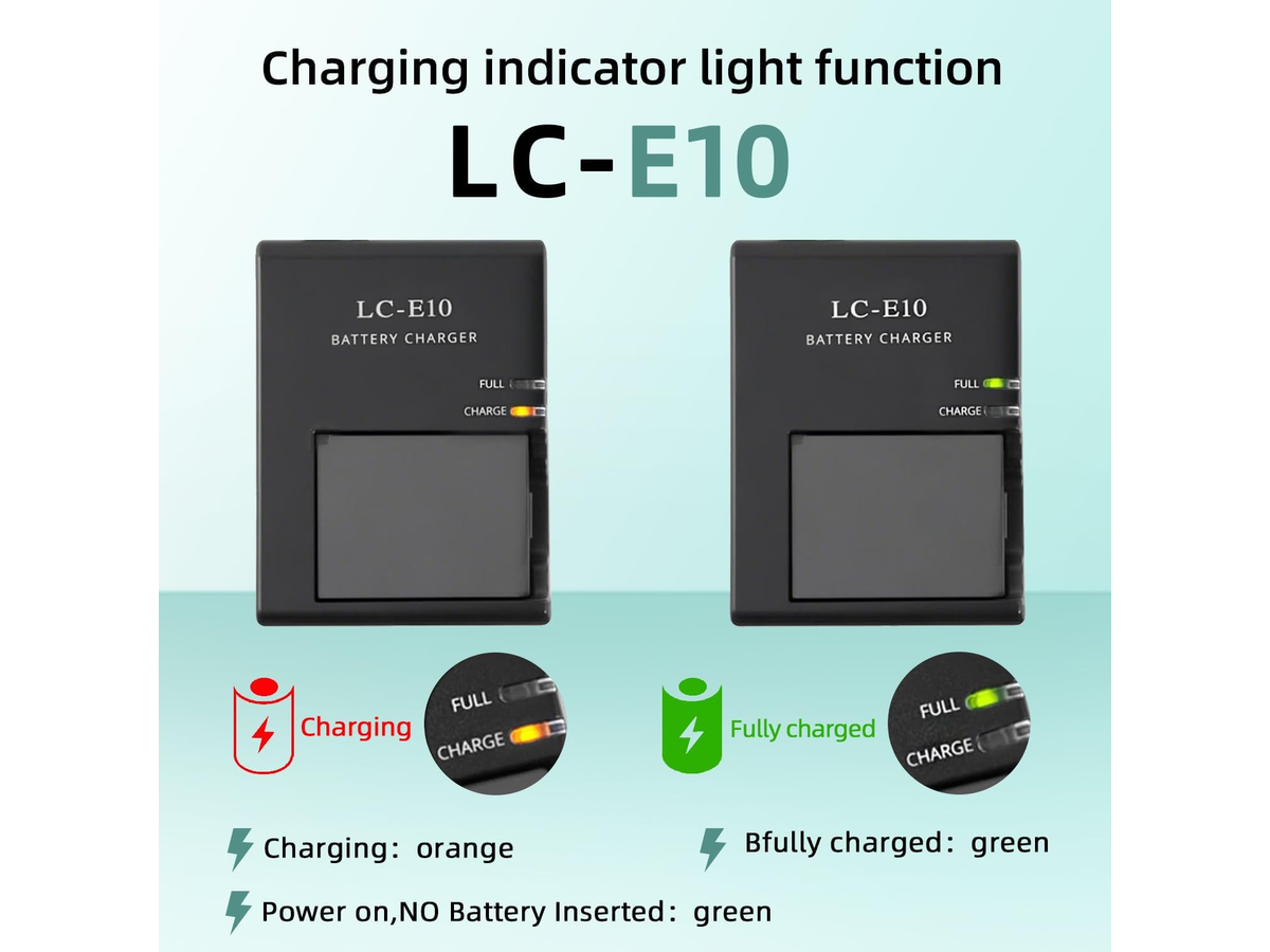 Battery Charger for Canon LP-E10 LC-E10