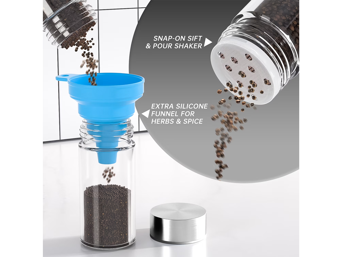 Spice Rack Stand Carousel Rotating Glass 16 Jars