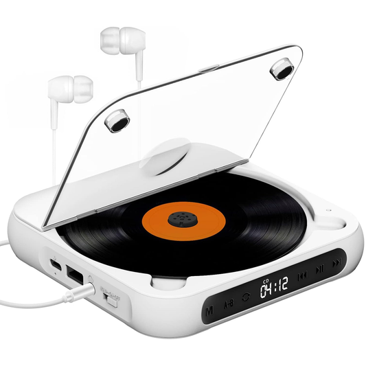 Rechargeable CD Player with Bluetooth