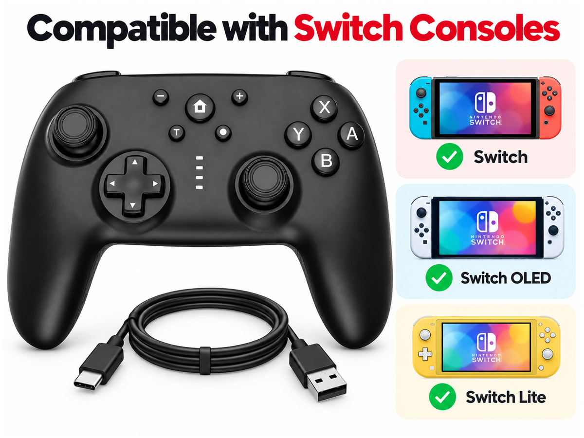Wireless Game Controller for Switch OLED
