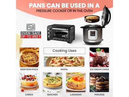 Round Cake Pan Set with Decorating Tools