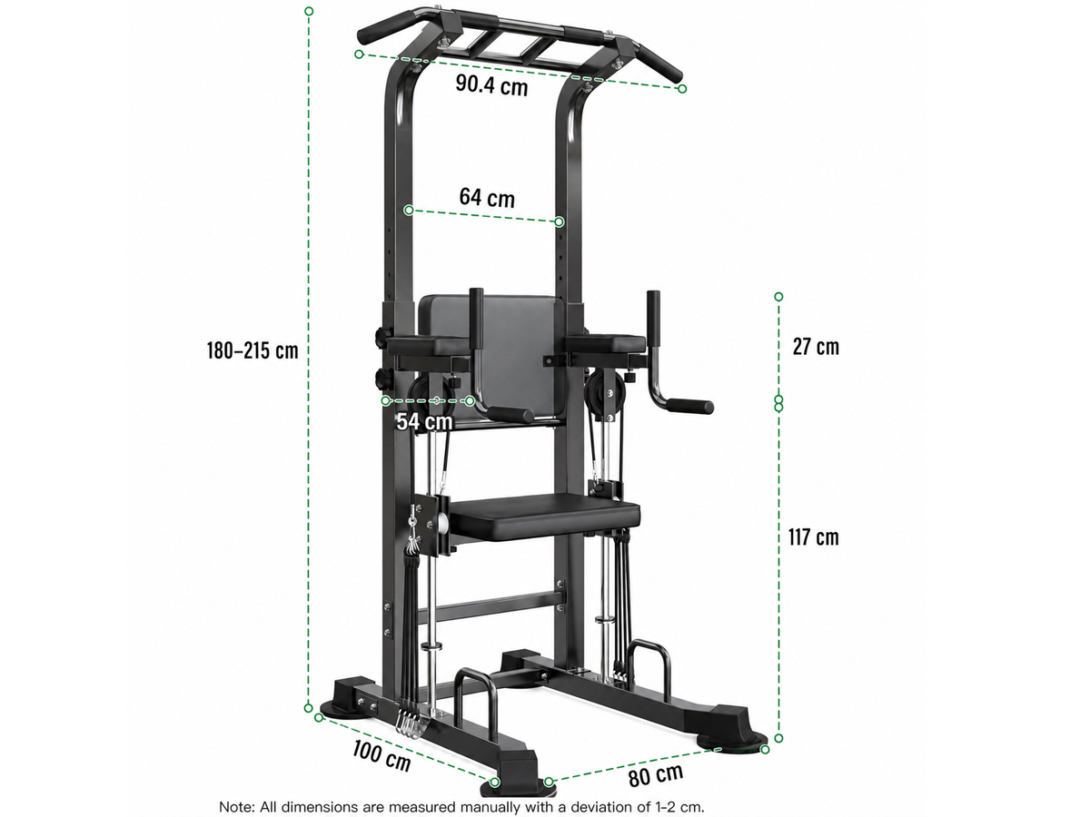 Power Tower Pull Up Bar Multi Function Dip Station