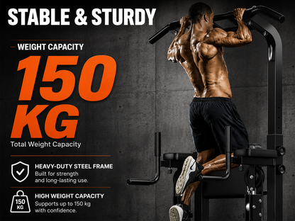 Power Tower Pull Up Bar Multi Function Dip Station