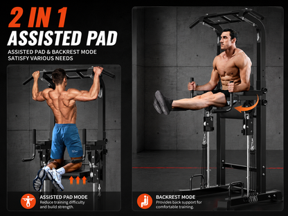 Power Tower Pull Up Bar Multi Function Dip Station