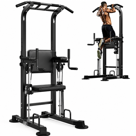 Power Tower Pull Up Bar Multi Function Dip Station