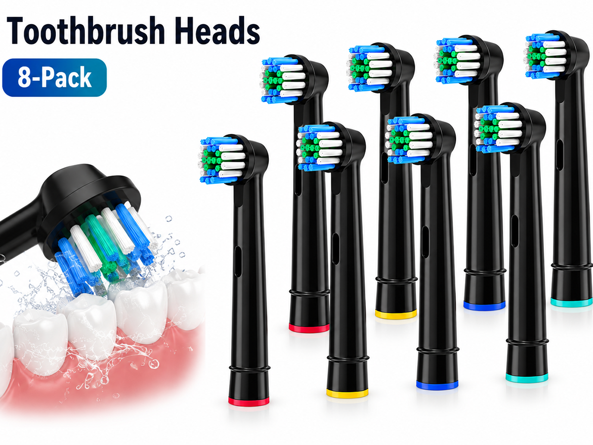 Replacement Oral B Toothbrush Heads - 8 Pack