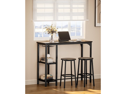 Bar Table and Stools Set Dining Desk Kitchen Chairs