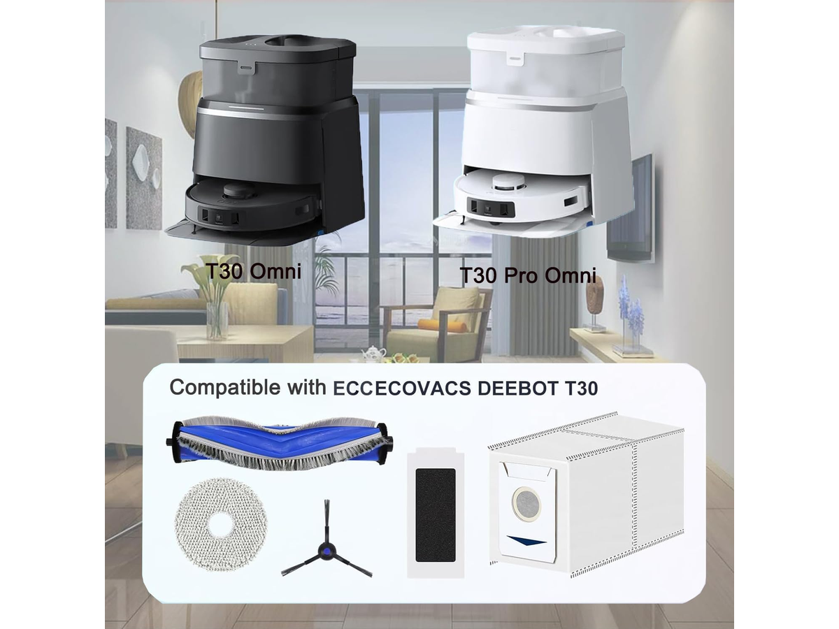 Ecovacs Deebot T30 Omni Robot Vacuum Replacement Parts Set