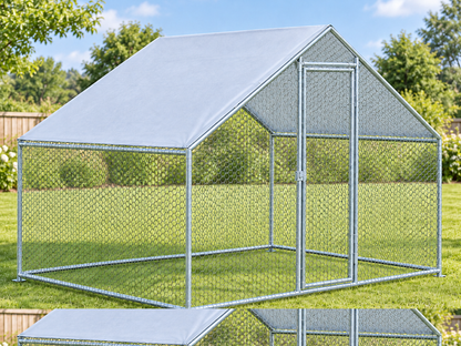 Outdoor Chicken Run with Roof Cover