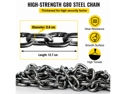 4 Leg Lifting Chain Chain Sling with Grab Hooks 5 Ton