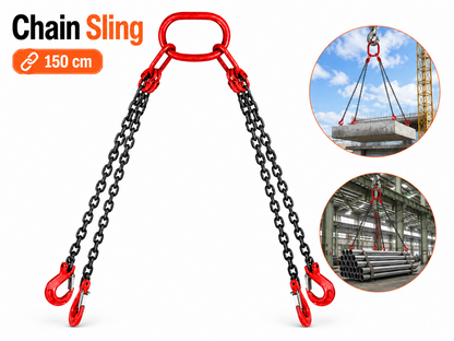 4 Leg Lifting Chain Chain Sling with Grab Hooks 5 Ton