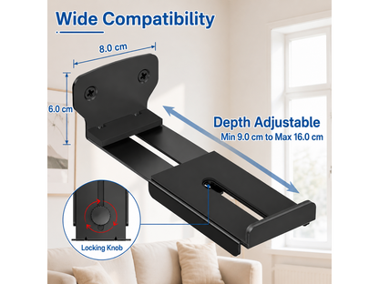 Adjustable Soundbar Wall Mount Brackets