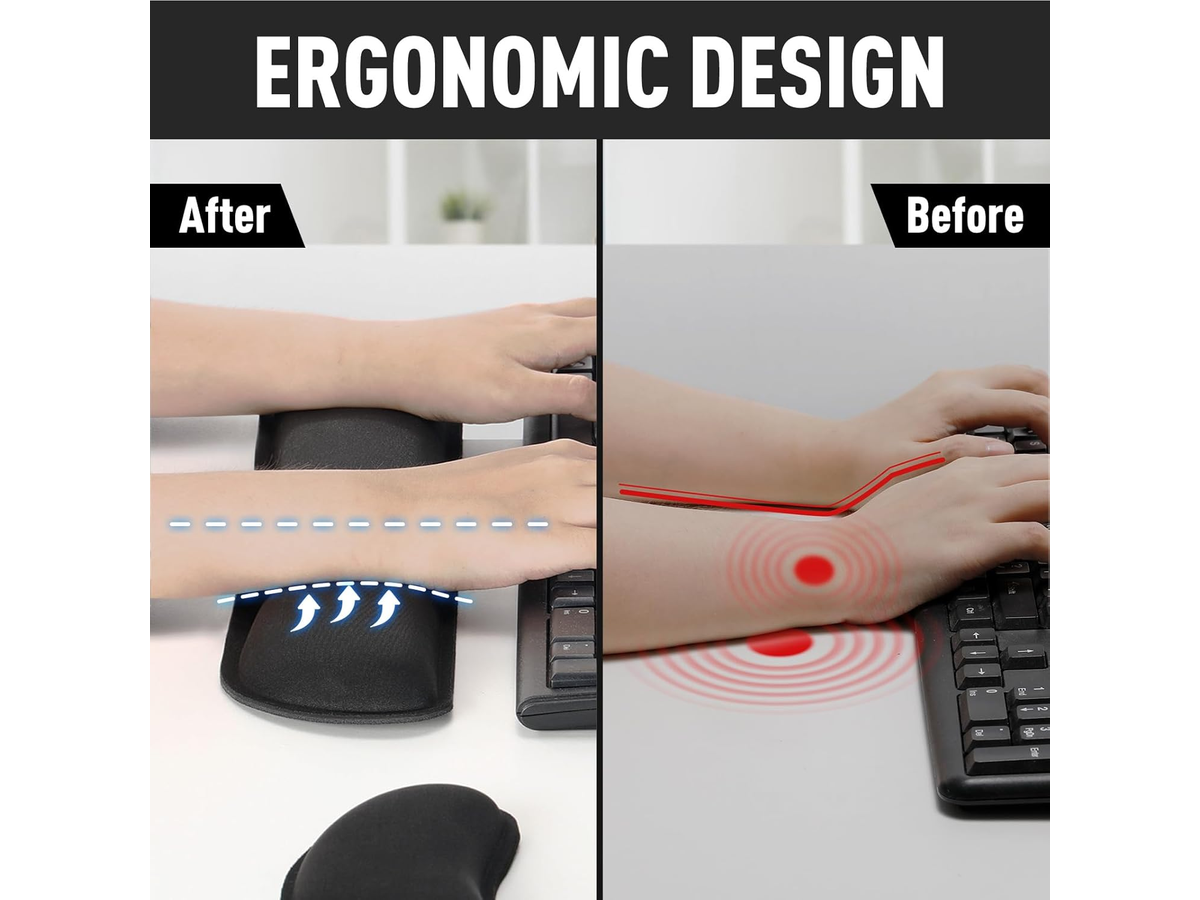 Keyboard Wrist Rest Set Memory Foam