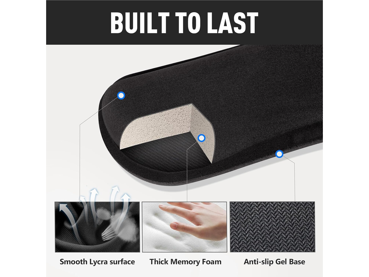 Keyboard Wrist Rest Set Memory Foam