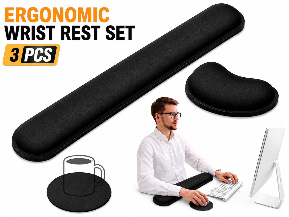 Keyboard Wrist Rest Set Memory Foam