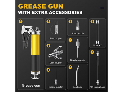 Mini Grease Gun Kit 4500 PSI