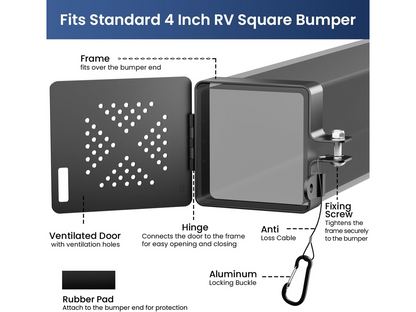 Aluminum RV Bumper End Cap