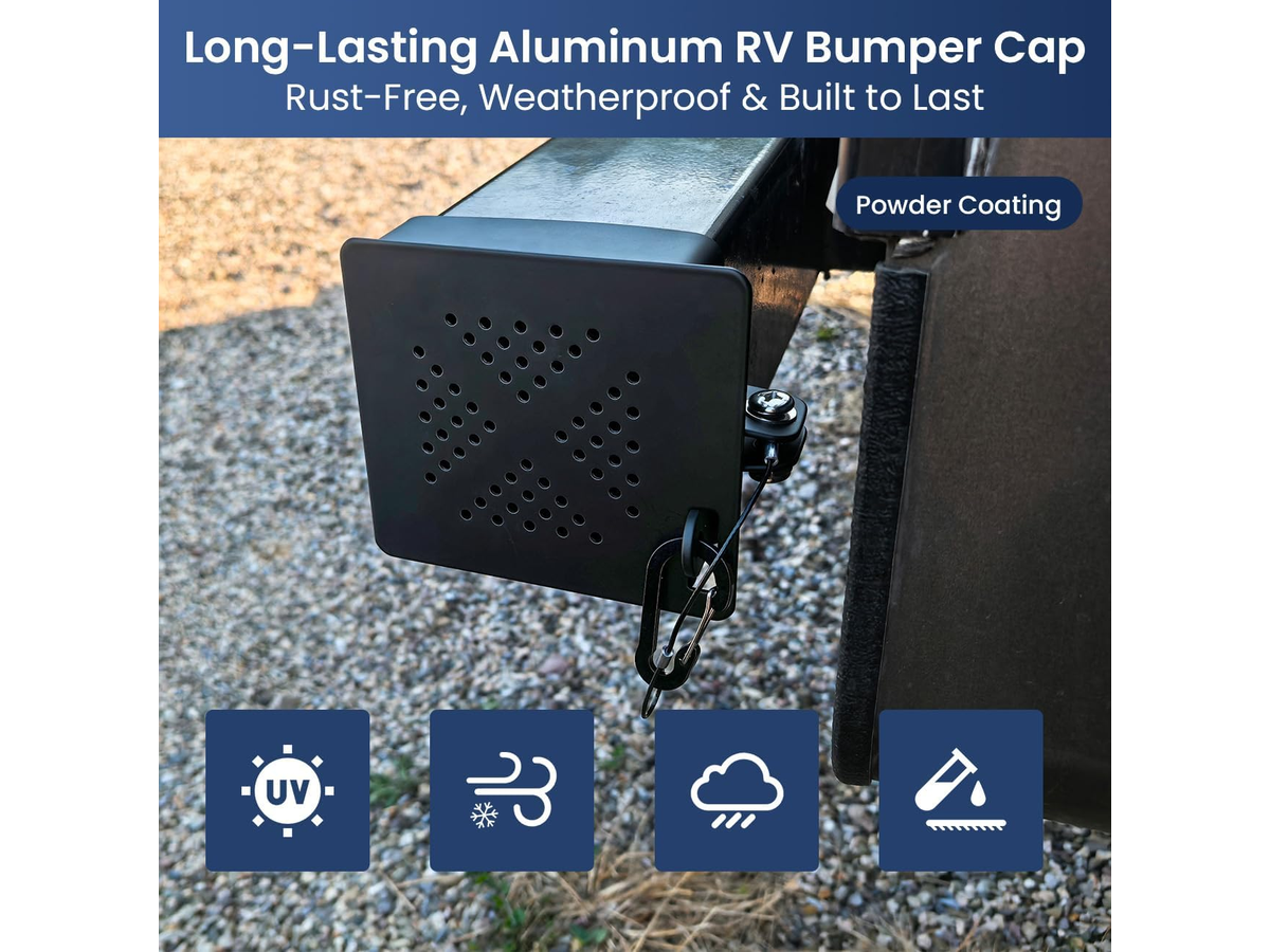 Aluminum RV Bumper End Cap