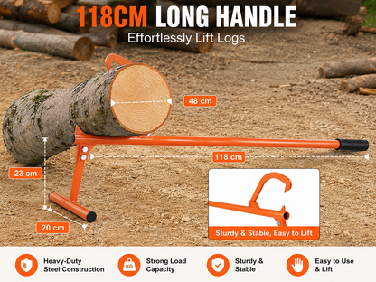 Log Lifter Timber Wood Cantilever Hook Jack