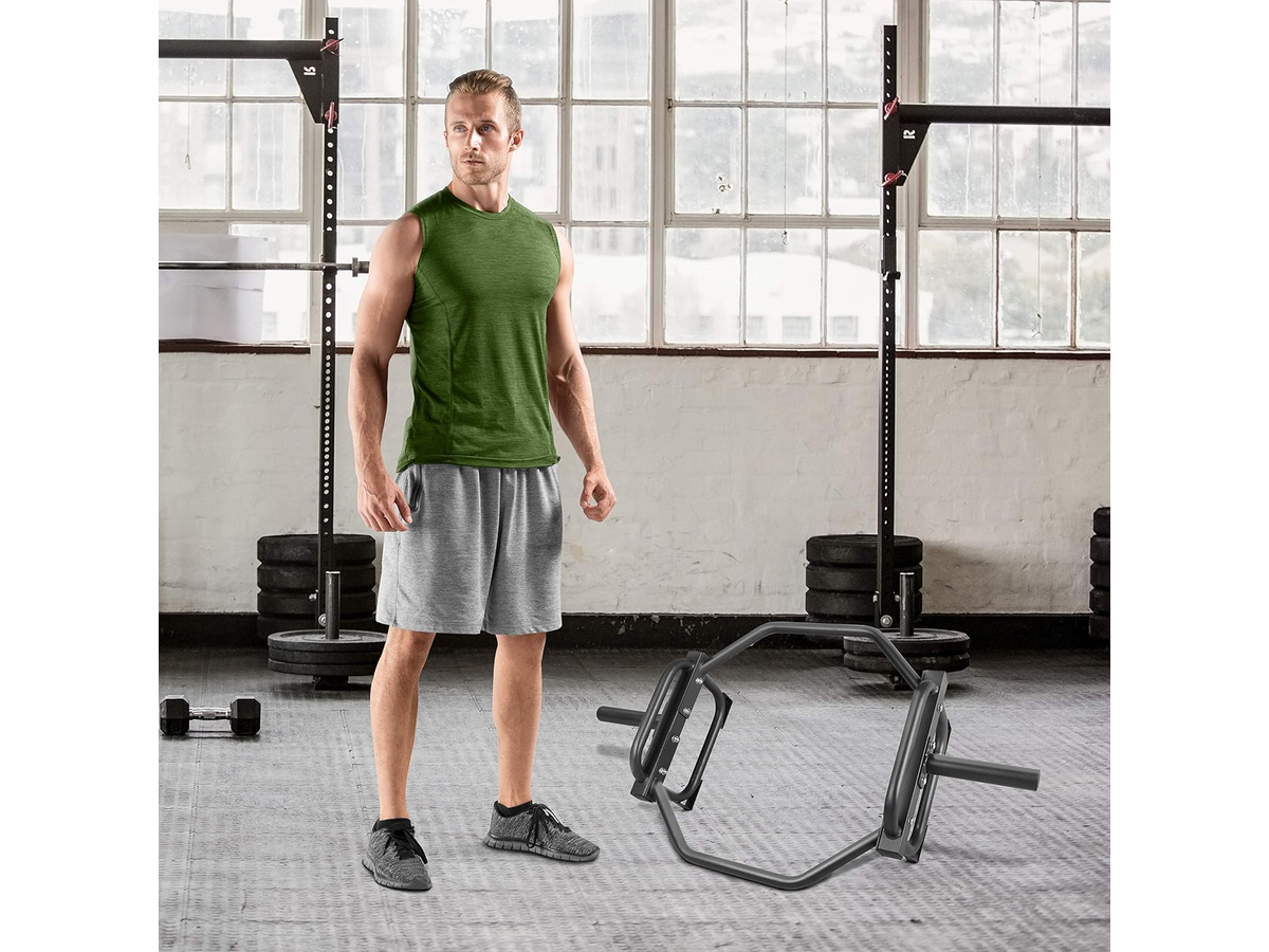 Olympic Trap Bar Heavy Duty Hex Bar for Deadlift