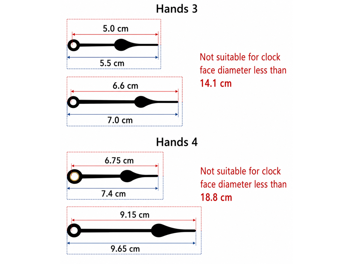 Silent Quartz Clock Mechanism Movement