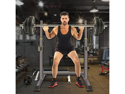 Adjustable Barbell Squat Rack Stand