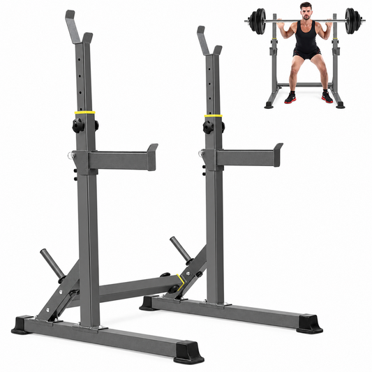 Adjustable Barbell Squat Rack Stand
