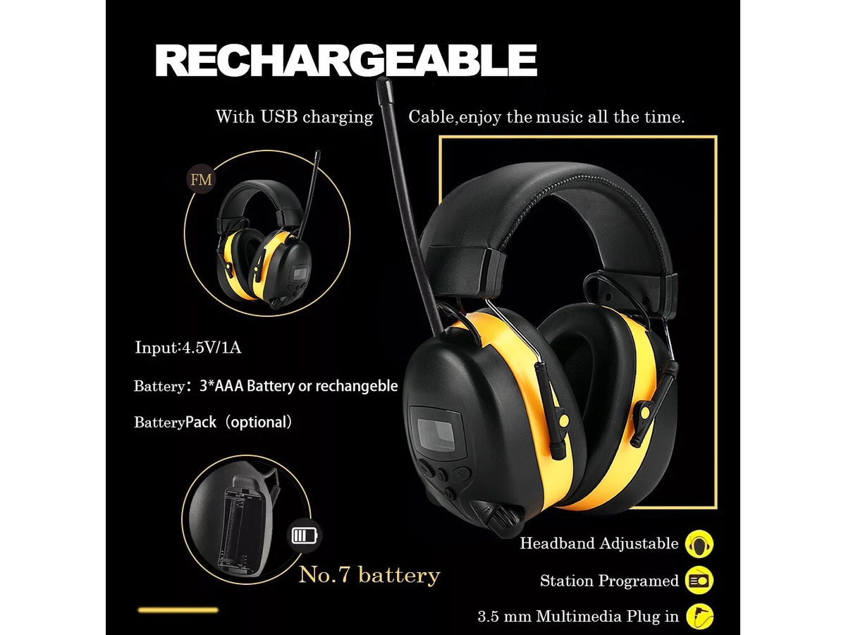 Noise Reduction Bluetooth Safety Ear Muffs