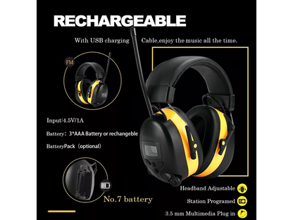 Noise Reduction Bluetooth Safety Ear Muffs