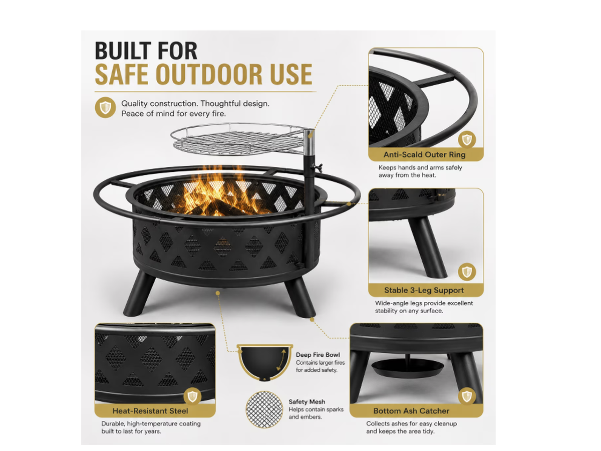 Fire Pit Barbecue Grill