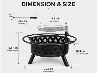 Fire Pit Barbecue Grill