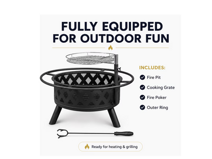 Fire Pit Barbecue Grill