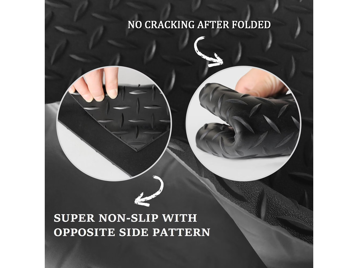 5M Garage Floor Mat Rubber Flooring Black