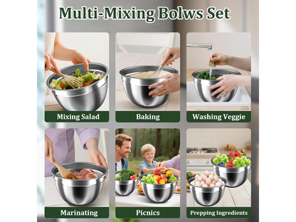 Mixing Bowls with Lids Set