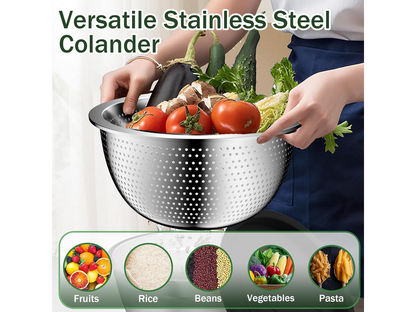 Stainless Steel Mixing Bowls with Lids Set
