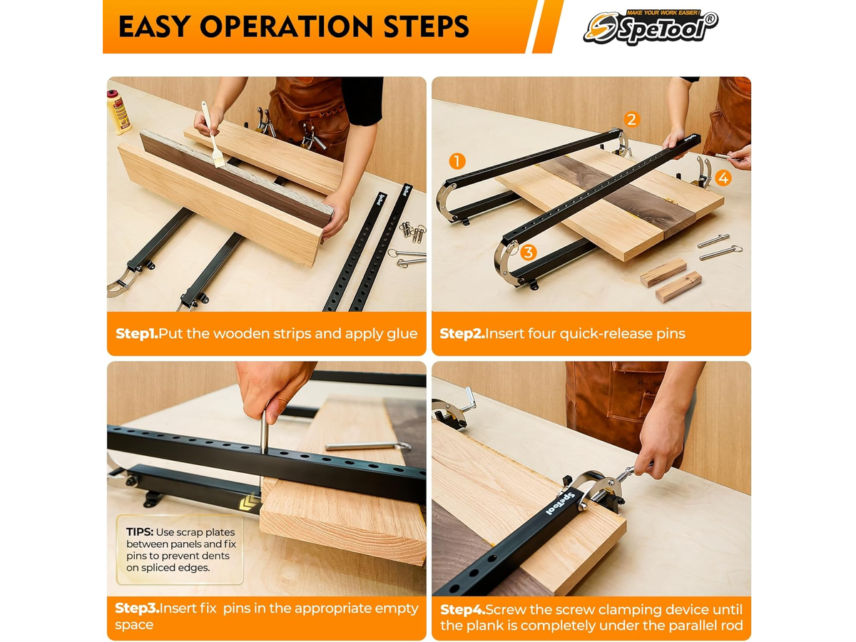 Woodworking Panel Clamps 2 Pack