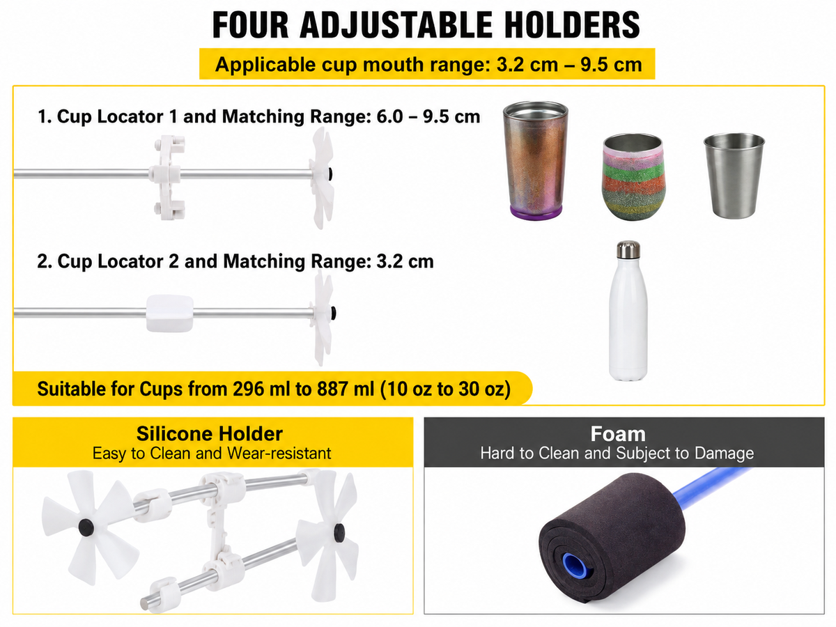 Electric 4 Cup Turner Tumbler Kit