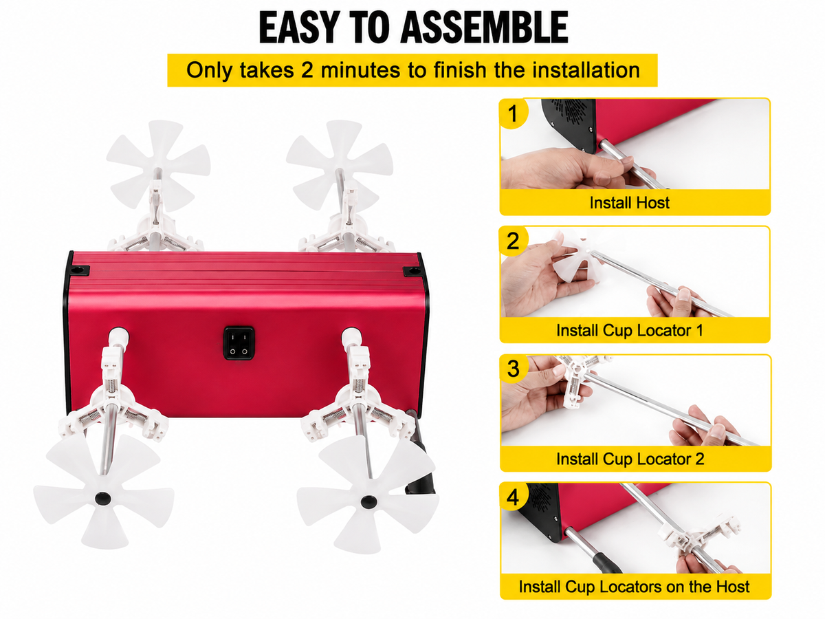 Electric 4 Cup Turner Tumbler Kit