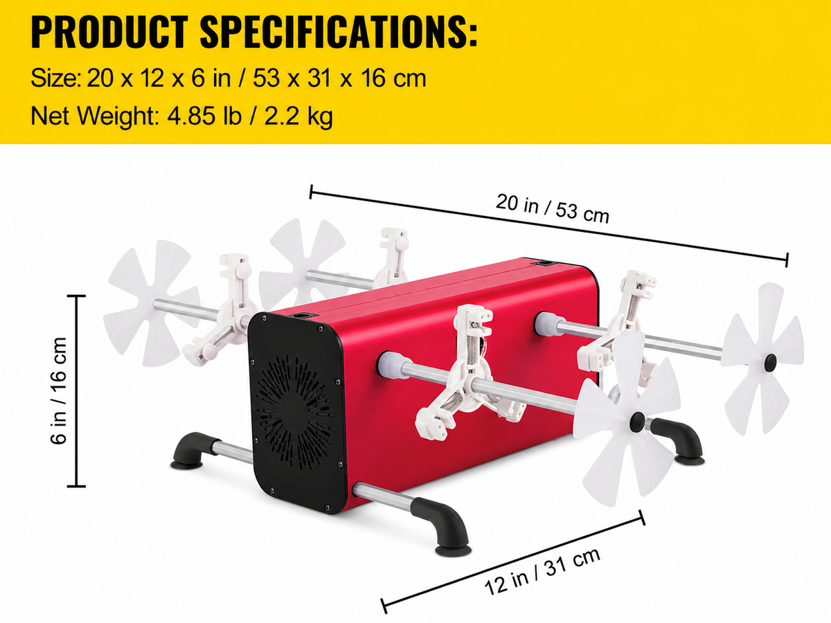 Electric 4 Cup Turner Tumbler Kit