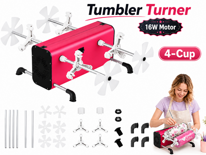 Electric 4 Cup Turner Tumbler Kit