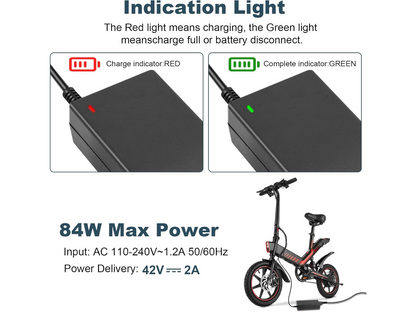 Replacement Scooter Charger 42V 2A
