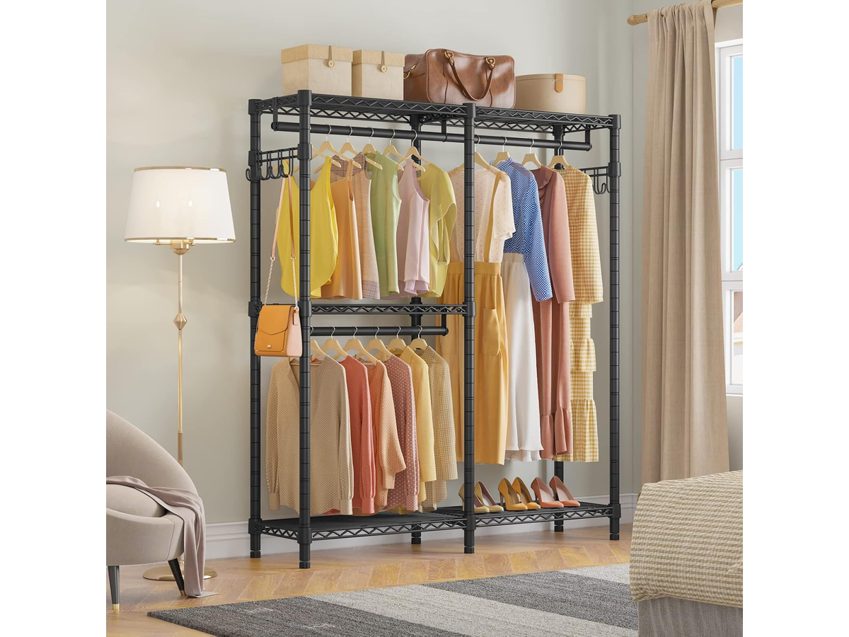 Metal Wardrobe Clothes Rack